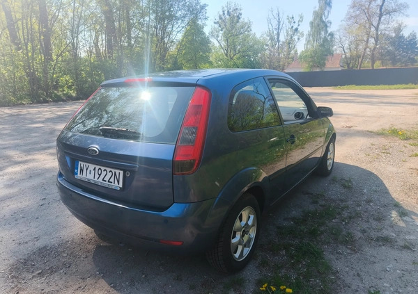 Ford Fiesta cena 6200 przebieg: 190500, rok produkcji 2005 z Warszawa małe 596